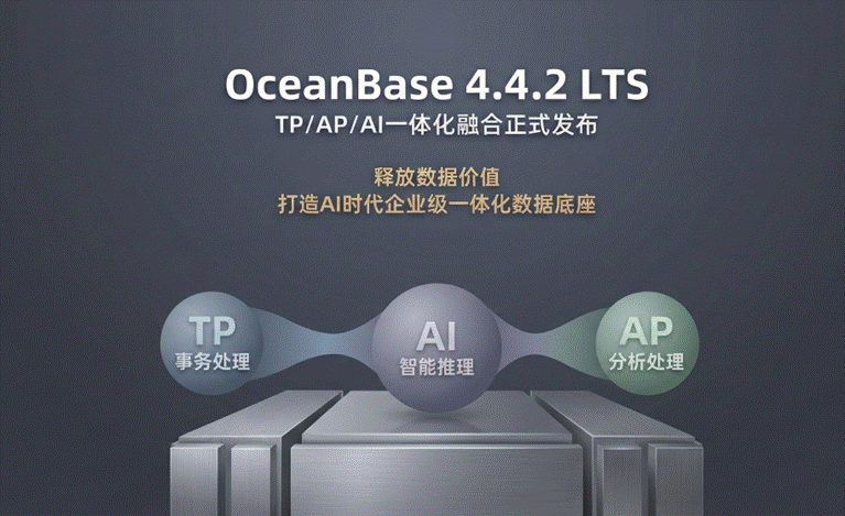OceanBase 4.4.2 LTS版本正式发布：TP/AP/AI一体化融合，打造AI时代企业级一体化数据底座