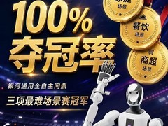 夺冠率100%！银河通用包揽家庭餐饮商超三大最难赛项金牌，霸榜人形机器人运动会！