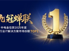 中电金信连续九年领跑中国银行业IT解决方案市场，以