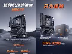 DDR5-10200！ROG CROSSHAIR X870E APEX将至